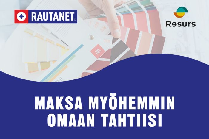 Rautanet tilin mainosbanneri Rautanet tilin mainosbanneri